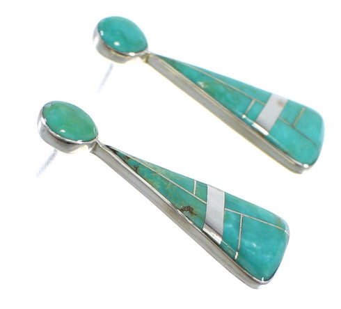 Turquoise Sterling Sterling Silver Post Earrings RX54846