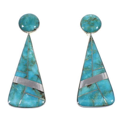 Sterling Silver Southwest Turquoise Post Earrings RX54851