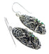 Turquoise Sterling Silver Spider Hook Earrings RX55045