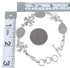 Sterling Silver Turquoise And Opal Flower Link Bracelet AX54433