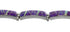 Magenta Turquoise And Opal Silver Link Bracelet AX55308