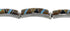 Multicolor Inlay Sterling Silver Link Bracelet AX55309