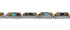 Genuine Sterling Silver Multicolor Southwest Link Bracelet EX55887