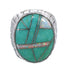 Southwestern Opal And Turquoise Sterling Silver Ring Size 8-3/4 AX55530
