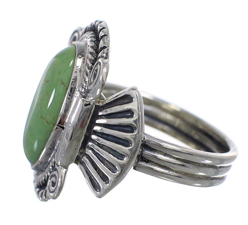 Turquoise Authentic Sterling Silver Ring Size 6-1/4 EX56297