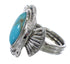 Southwest Genuine Sterling Silver Turquoise Ring Size 5 EX56266