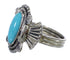 Turquoise Southwestern Sterling Silver Ring Size 6-1/4 EX56319