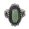 Sterling Silver Southwestern Turquoise Ring Size 5-3/4 EX56351
