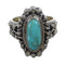 Turquoise Sterling Silver Southwestern Ring Size 5-1/4 EX56376