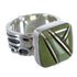 Southwest Turquoise Silver Ring Size 8-1/2 AX55606