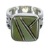 Southwest Turquoise Silver Ring Size 8-1/2 AX55606