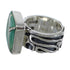 Turquoise Inlay Southwest Silver Jewelry Ring Size 4-1/2 AX55621