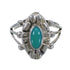 Silver Southwest Turquoise Jewelry Ring Size 6-1/4 AX61357