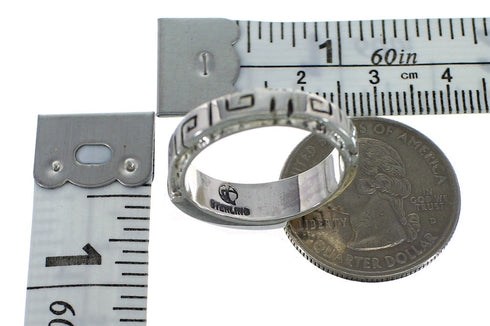 Multicolor Authentic Sterling Silver Water Wave Ring Size 7-3/4 AX64592