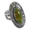 Authentic Sterling Silver And Tuquoise Ring Size 7-1/4 VX56893