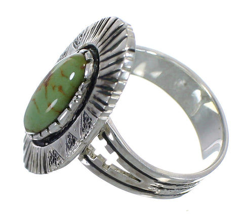 Sterling Silver And Tuquoise Jewelry Ring Size 8-1/2 VX56895