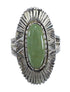 Turquoise And Silver Ring Size 8-3/4 VX56908