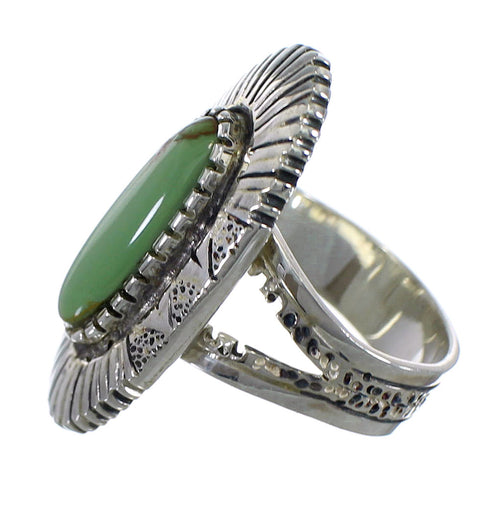 Turquoise And Sterling Silver Southwest Ring Size 6-3/4 VX56910
