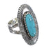 Sterling Silver And Turquoise Southwestern Jewelry Ring Size 6-3/4 VX56947