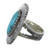 Sterling Silver And Turquoise Southwestern Jewelry Ring Size 6-3/4 VX56947