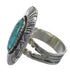Authentic Sterling Silver Turquoise Southwestern Ring Size 4-3/4 VX56957