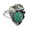 Genuine Sterling Silver And Turquoise Flower Southwest Ring Size 4-3/4 VX57143