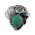 Genuine Sterling Silver And Turquoise Flower Southwest Ring Size 4-3/4 VX57143