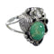 Authentic Sterling Silver And Turquoise Flower Southwest Ring Size 5-3/4 VX57144