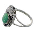 Authentic Sterling Silver And Turquoise Flower Southwest Ring Size 5-3/4 VX57144