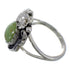 Turquoise Southwestern Sterling Silver Flower Ring Size 7-1/2 QX80924