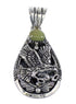 Turquoise And Silver Eagle Pendant RX54464
