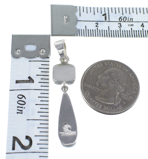 Sterling Silver Turquoise And Opal Inlay Pendant RX54501