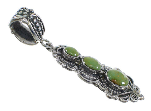 Turquoise And Sterling Silver Southwest Pendant Jewelry VX55003