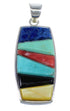 Sterling Silver Multicolor Southwest Slide Pendant Jewelry VX55069