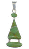 Southwest Silver And Turquoise Inlay Pendant RX54562