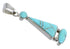Southwestern Sterling Silver And Turquoise Inlay Pendant RX54569