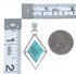Sterling Silver And Turquoise Reversible Pendant RX54631