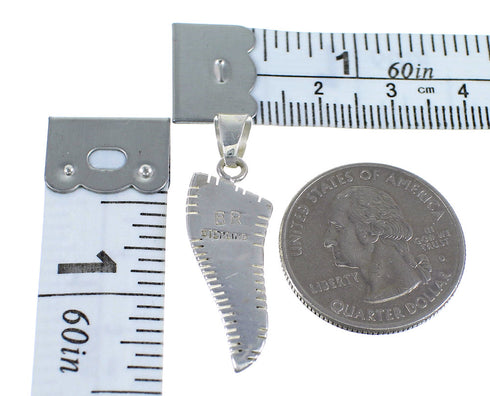 Sterling Silver And Turquoise Southwest Slide Pendant JX54266