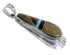 Multicolor Sterling Silver Southwestern Tear Drop Pendant RX54292