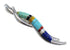 Silver Multicolor Inlay Southwest Slide Pendant Jewelry RX54353