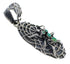 Southwest Authentic Sterling Silver And Turquoise Spider Pendant VX55135