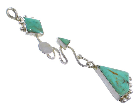 Southwest Turquoise And Silver Pendant WX57852