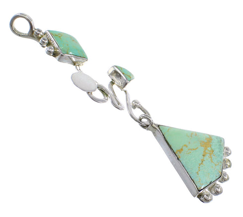Sterling Silver And Turquoise Southwestern Pendant WX57873