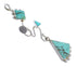 Turquoise Silver Southwest Slide Pendant WX57884