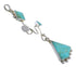Southwest Turquoise Silver Slide Pendant WX57887