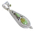 Turquoise Southwest Silver Slide Pendant WX57923