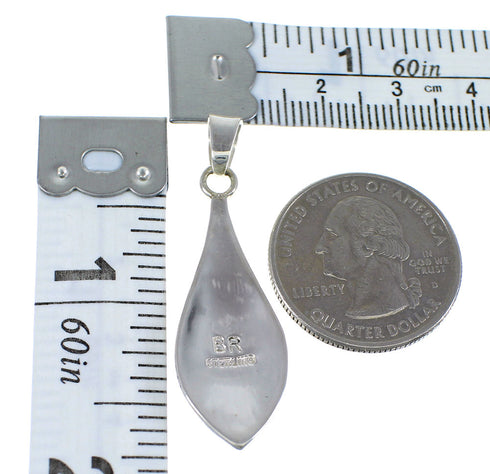 Southwest Multicolor And Sterling Silver Pendant WX58072