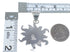 Authentic Sterling Silver And Turquoise Inlay Sun Pendant VX55187
