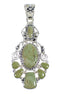 Genuine Sterling Silver And Turquoise Southwest Pendant VX55228