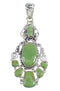 Authentic Sterling Silver And Turquoise Pendant Jewelry VX55229